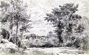 John Constable - The Entrance into Gillingham, Dorset