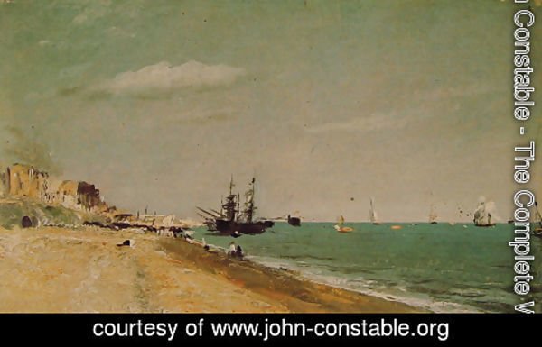John Constable - Brighton Beach with colliers, 1824