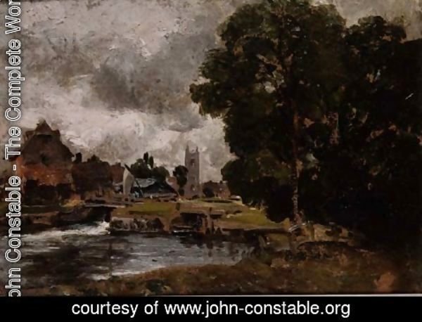 John Constable - Dedham Lock and Mill