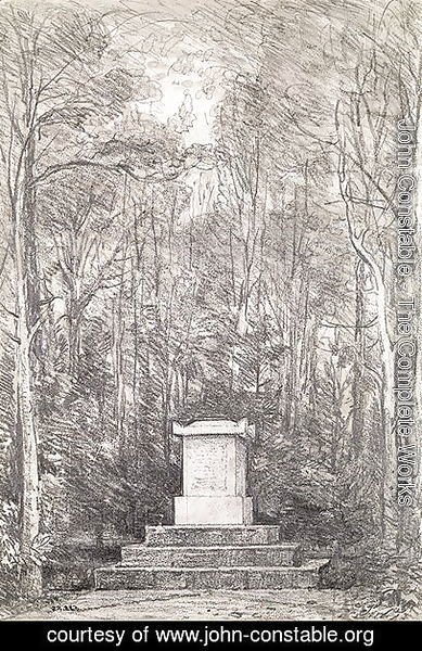 John Constable - Cenotaph to Sir Joshua Reynolds at Coleorton Hall, Leicestershire, 1823