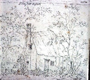 John Constable - Cottage at East Bergholt