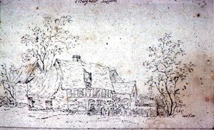 John Constable - Cottage at East Bergholt 2