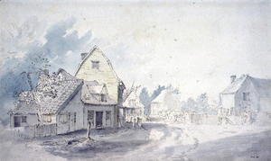 John Constable - East Bergholt Street, East Bergholt