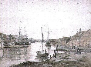 Warehouses and Shipping on the Orewell at Ipswich