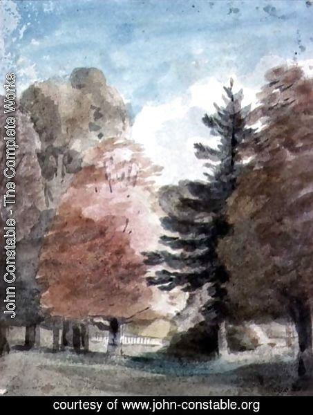John Constable - Study of Trees in a Park