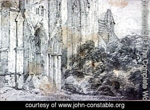 John Constable - Ruins of a church