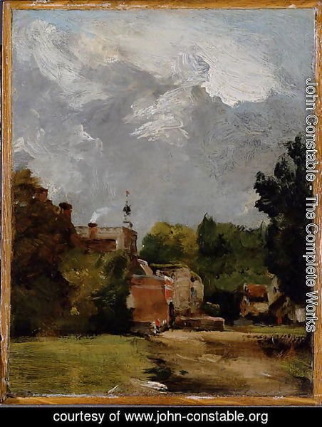 John Constable - East Bergholt Church  South Archway of the Ruined Tower, 1806