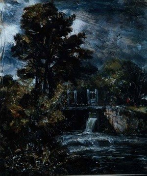 John Constable - A sluice, perhaps on the Stour