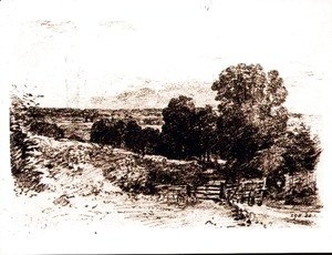 John Constable - Sketch for the Painting Entrance to Fen Lane