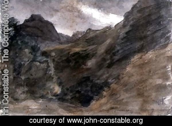 John Constable - Eagle Crag, Borrowdale, 1806