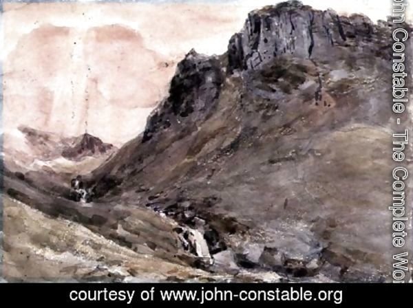 John Constable - Eagle Crag, Borrowdale, 1806 2