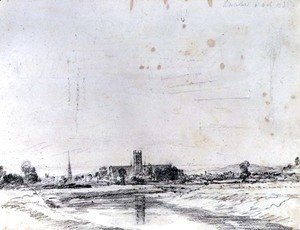 John Constable - Worcester Cathedral from the South
