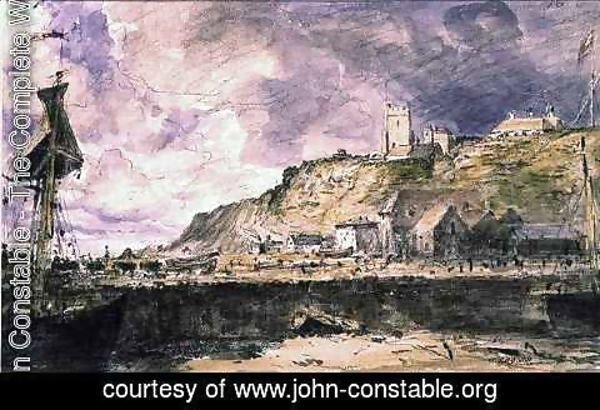 John Constable - Folkestone Harbour, 1833