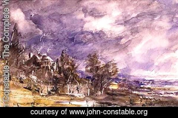 John Constable - Hampstead Heath from near Well Walk, 1834