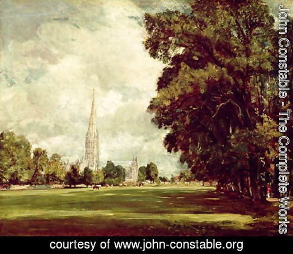 John Constable - Salisbury Cathedral from Lower Marsh Close, 1820