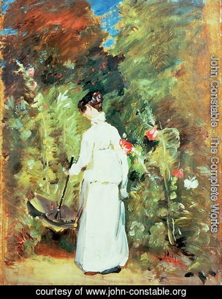 John Constable - Mrs Constable in her Garden
