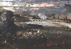 John Constable - The Opening of Waterloo Bridge, 1819