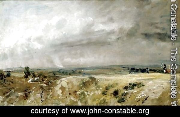 John Constable - View on Hampstead Heath