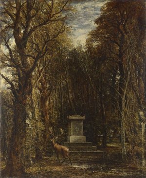 John Constable - The Cenotaph to Reynold's Memory, Coleorton, c.1833