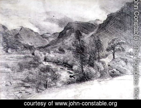 John Constable - Borrowdale, Morning, c.1806