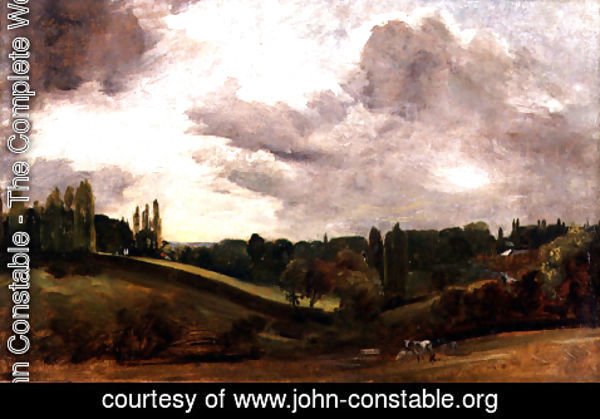 John Constable - View of East Bergholt, c.1813