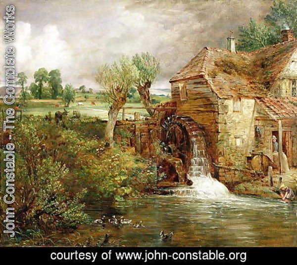 John Constable - Mill at Gillingham, Dorset, 1825-26