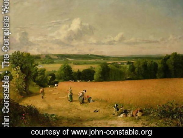 John Constable - Wheat Field