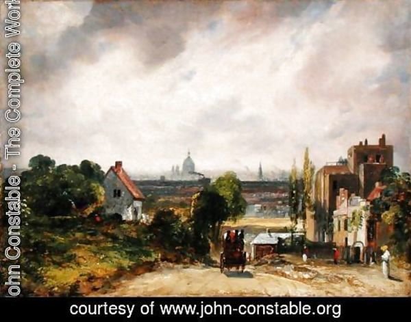 John Constable - Sir Richard Steele's Cottage, Hampstead, c.1832