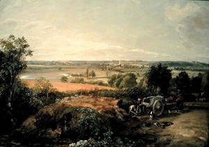 John Constable - Stour Valley and Dedham Church, c.1815