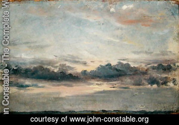 John Constable - A Cloud Study, Sunset, c.1821