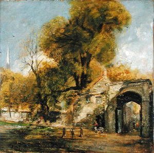 John Constable - Harnham Gate, Salisbury, c.1820-21