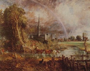 John Constable - Salisbury Cathedral From the Meadows, 1831
