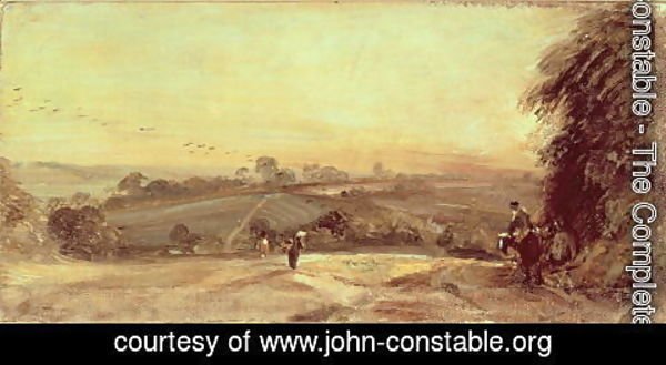 John Constable - Autumnal Sunset