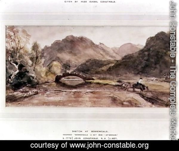 John Constable - Sketch of Borrowdale, 1806, Afternoon