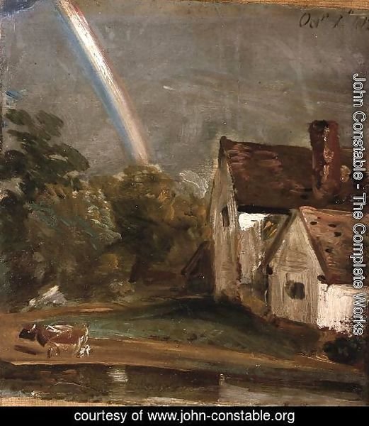 Willy Lott's House with a Rainbow, dated October 1st, 1812