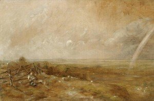 John Constable - Child's Hill Looking Towards Harrow with Rainbow