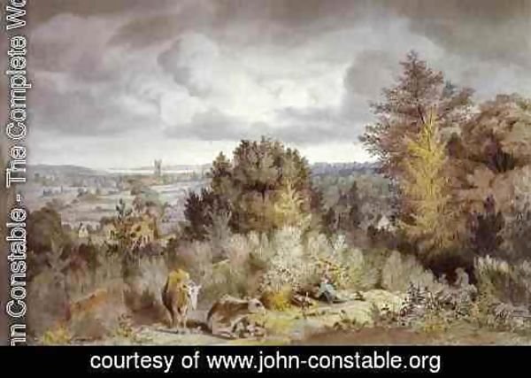 John Constable - Dedham Church and Vale