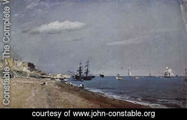John Constable - Brighton Beach with Colliers