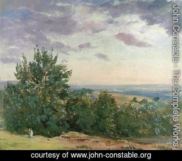 John Constable - Hampstead Heath, Looking Towards Harrow