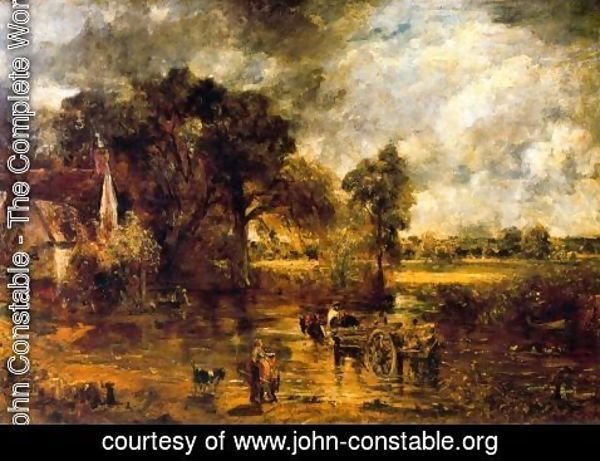 John Constable - The Heuwagen, Study