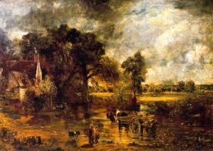 John Constable - The Heuwagen, Study