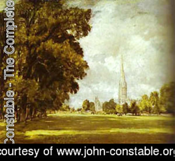 John Constable - A View Of Salisbury Cathedral 1825
