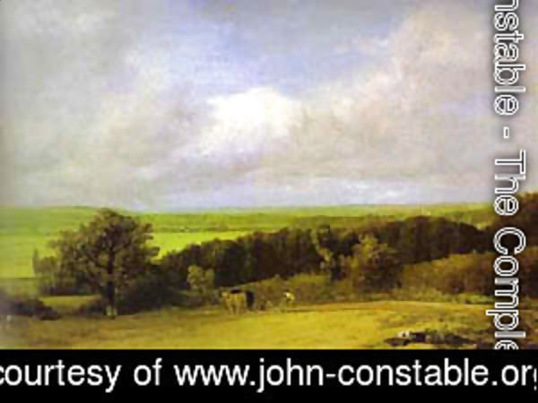 John Constable - Landscape Ploughing Scene In Suffolk (A Summerland) 1814