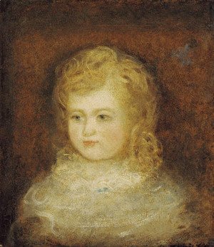 John Constable - Portrait of William Fisher, son of the Reverend John Fisher, Archdeacon of Berkshire, bust-length, in a white dress