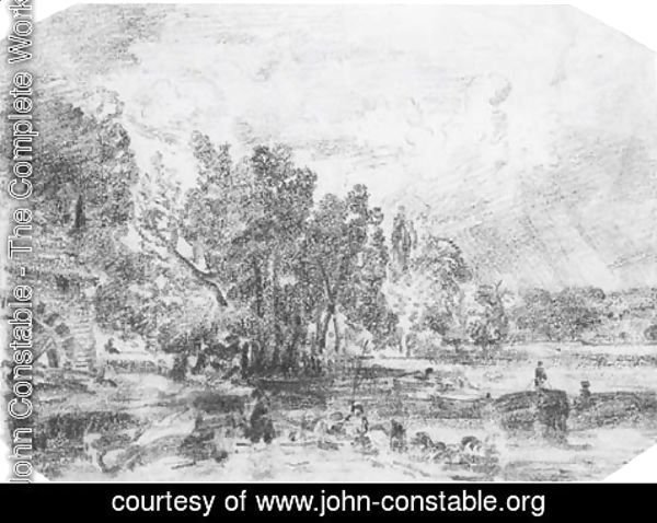 John Constable - Stratford Mill, Suffolk