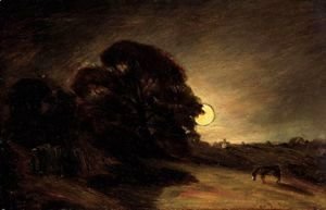 John Constable - Edge Of A Heath By Moonlight