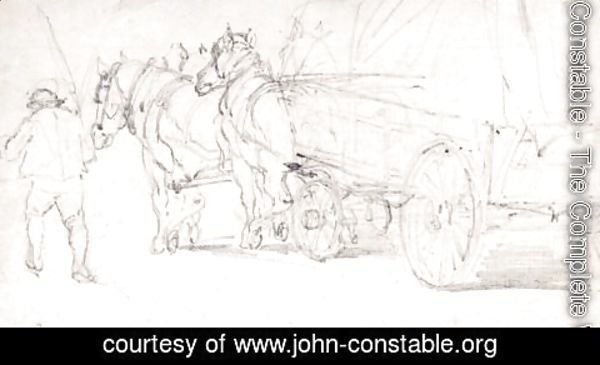 John Constable - A Horse And Cart