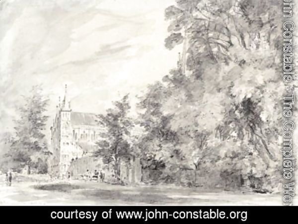 John Constable - Salisbury Cathedral From Lower Marsh Close