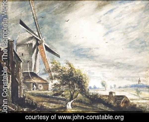 John Constable - A Mill Near Colchester