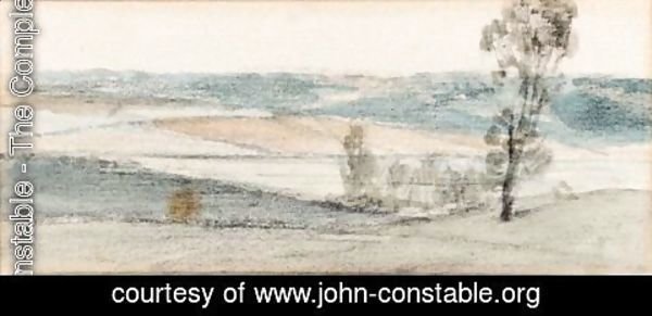 John Constable - View Across A Valley